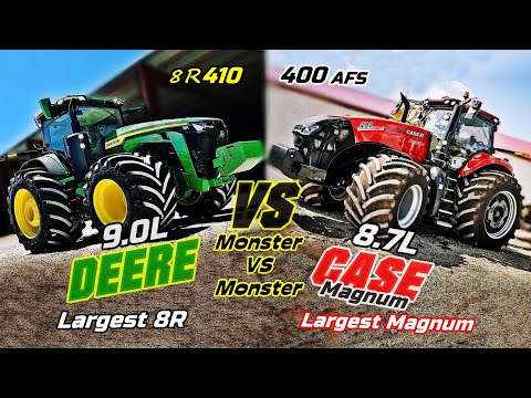 John Deere 8R 410 VS Case AFS 400 Magnum - All level comparison/Which comes first? (400 VS 400)