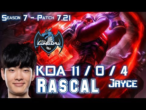 LZ Rascal JAYCE vs RENEKTON Top - Patch 7.21 KR Ranked