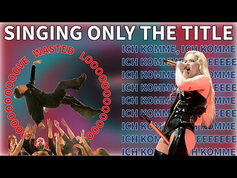eurovision 2025, but they only sing the title