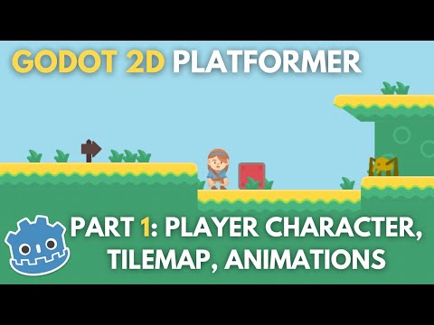 Godot Beginner 2D Platformer Series P1 - Player Character, TileMap & Animations