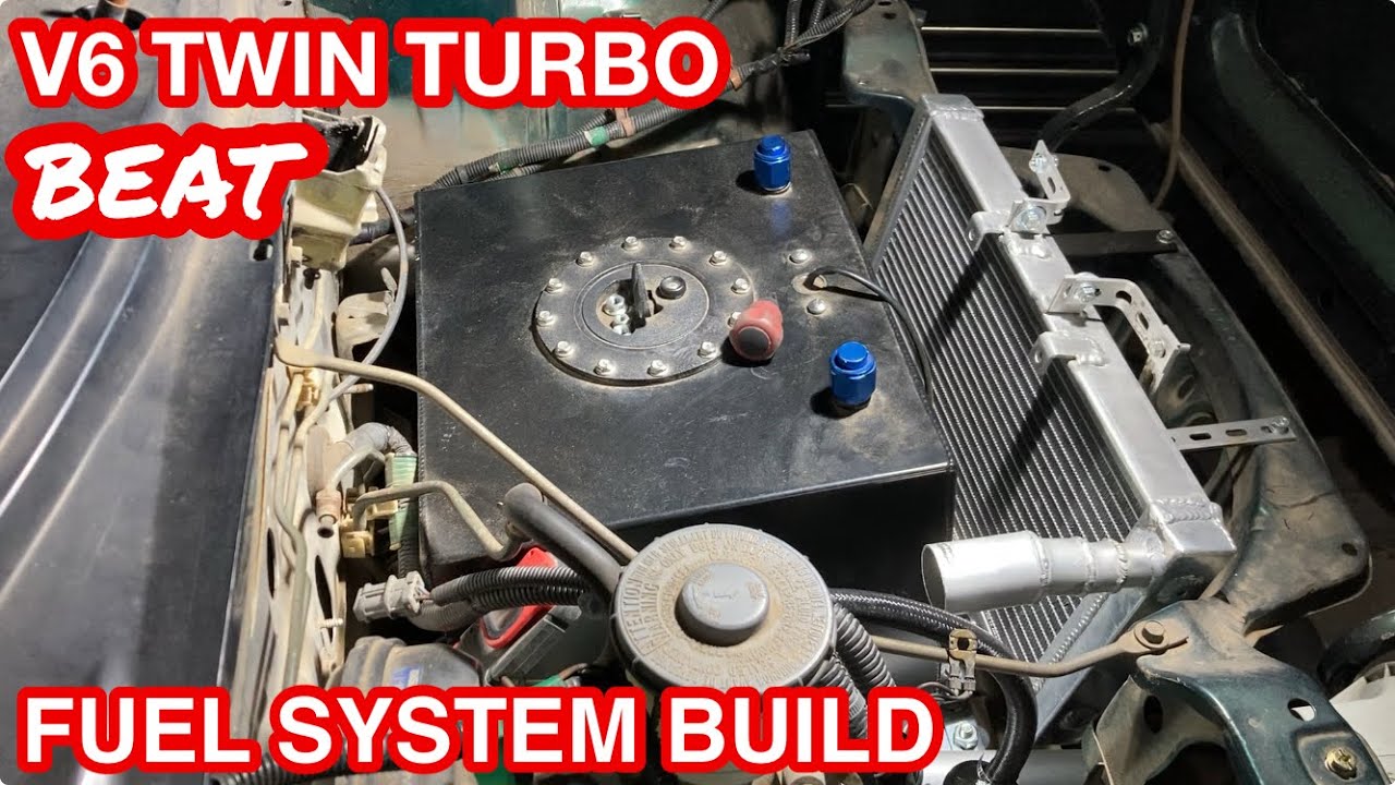 FUEL SYSTEM BUILD【#14】/V6 TWIN TURBO/HONDA BEAT/ホンダ ビートPP1/ツインターボ/中華燃料ポンプ・燃料タンク/J30A/WIRING配線/VTEC