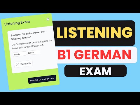 Telc B1 Exam Preparation - How to Pass the Listening Exam