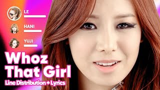 EXID - Whoz That Girl (Line Distribution + Lyrics Karaoke) PATREON REQUESTED