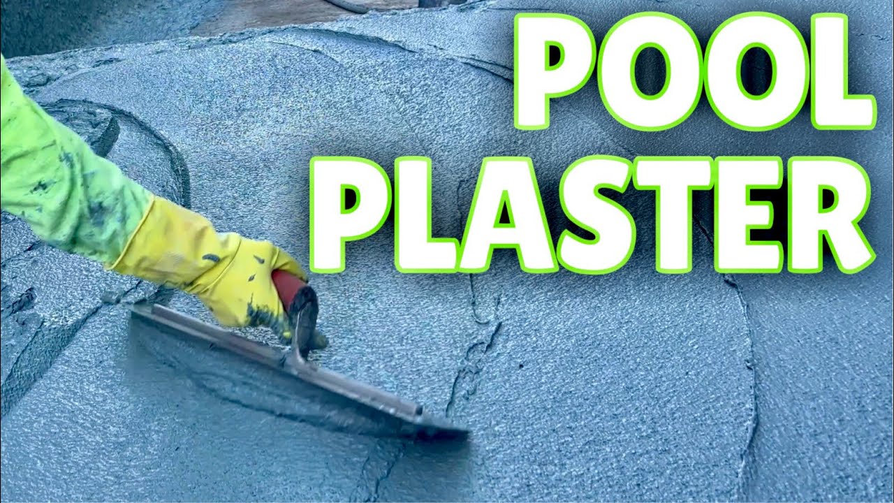 Finishing Pool Build. Mini pebble plaster application! Beautiful outcome