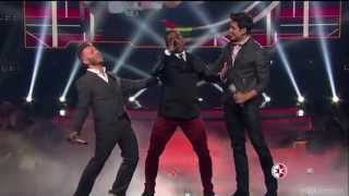 Carlos Rivera con Noel Schajris cantando Fascinación en programa &quot;Me Pongo de pie&quot;