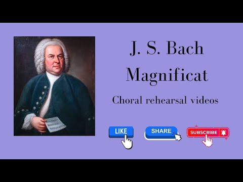 Bach Magnificat #11 Sicut locutus est 1 staff tenor