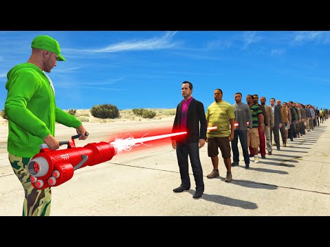 NEW $1,450,000 LASER CANNON TEST! (1 Laser vs. 100 People) Video