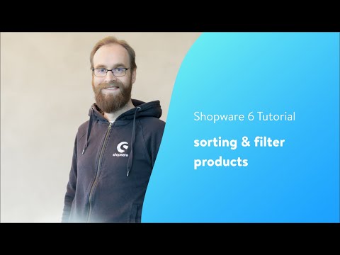 Individual sorting & filter of products (Shopware 6 Tutorial EN)