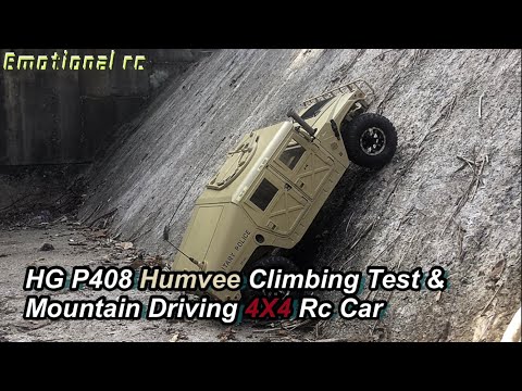 HG P408 Hummer Humvee Climbing Test & Mountain Off Road Driving 4X4 Rc Car