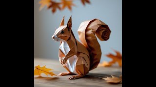 How to Make an Origami Squirrel - Easy Paper Folding Tutorial