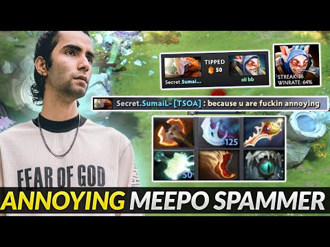 How Sumail deal with annoying Meepo Spammer - 30min Divine Rapier