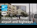 Heavy Rains Flood Dubai Submerging Airport And Highways FRANCE 24 English