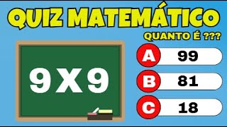 Perguntas de raciocínio lógico de matemática - Quiz #quiz #raciociniologico #entendamatematica