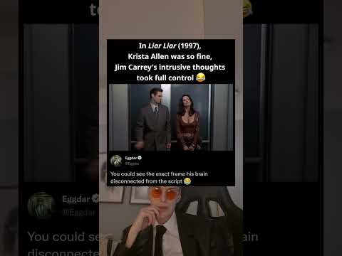 In Liar Liar (1997), Krista Allen was so fine, Jim Carrey's intrusive thoughts took full control