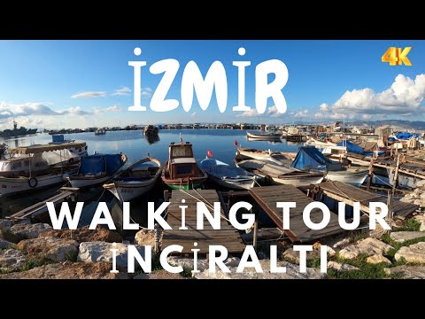 Izmir, Turkey walking tour | Inciraltı 4K 60FPS 2023
