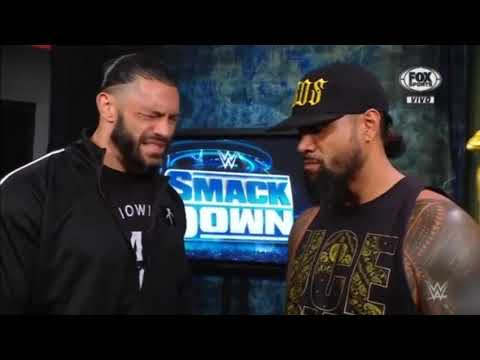 Román Reigns Confronta A Jimmy uso en backstage - Smackdown 11/06/2021 (En Español)