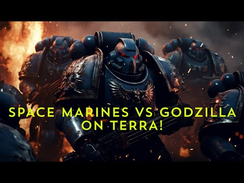Space Marines Fight Godzilla for Planet Earth! | Warhammer 40K What If