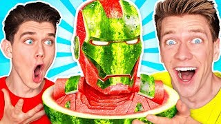 FOOD ART CHALLENGE &amp; How To Make the Best Avengers Pokemon Detective Pikachu Pancake Art