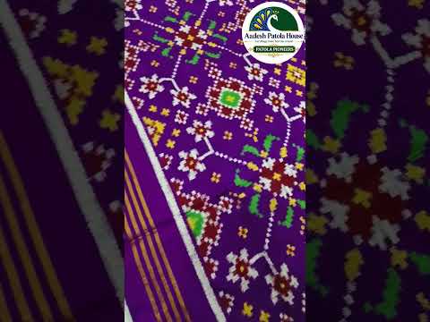 Magenta Jad Pallu Navratan Motifs Double Ikat Chaniya Choli Dupatta
