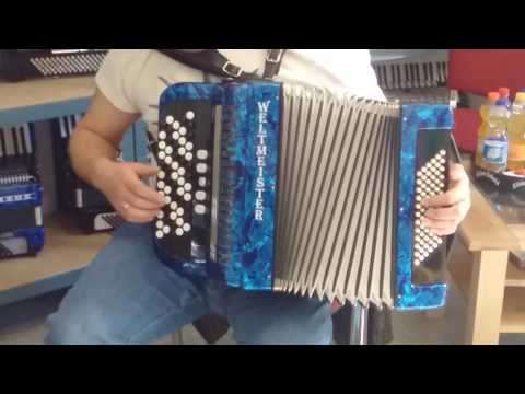 Klangprobe Akkordeon Weltmeister Romance 603, B Griff