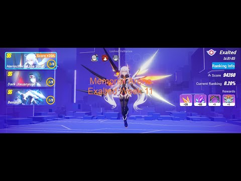 Honkai Impact 3rd(Global EU)Exalted MA Week 11 HOV,Dark Jixu,Benares