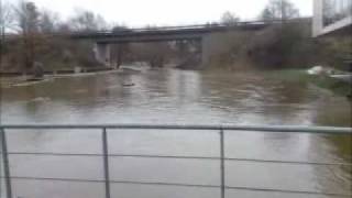 preview picture of video 'Oversvømmelse i Hadsten 16 Januar 2011'
