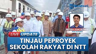 Pastikan Berjalan seusai Target, Mensos RI Tinjau Pembangunan Sekolah Rakyat di Oelnasi Kupang NTT
