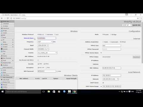 How to change password & Wireless Name Mikrotik RB951 ( 103-Bun Darith )
