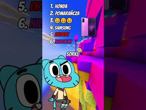 POSTARAJ SIĘ NIE MÓWIĆ TEGO SAMEGO CO JA! #shorts #short #gumball #rozrywka