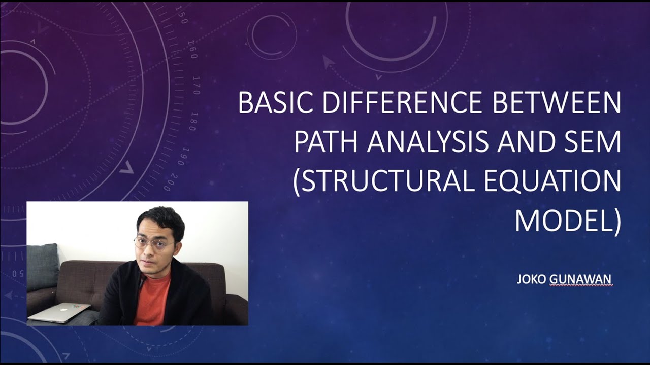 Basic difference between path analysis and SEM (Structural Equation Model)