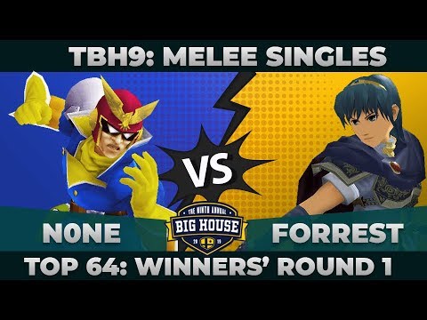 n0ne vs Forrest - Winners' Round 1: Melee Singles - The Big House 9 | Captain Falcon vs Marth