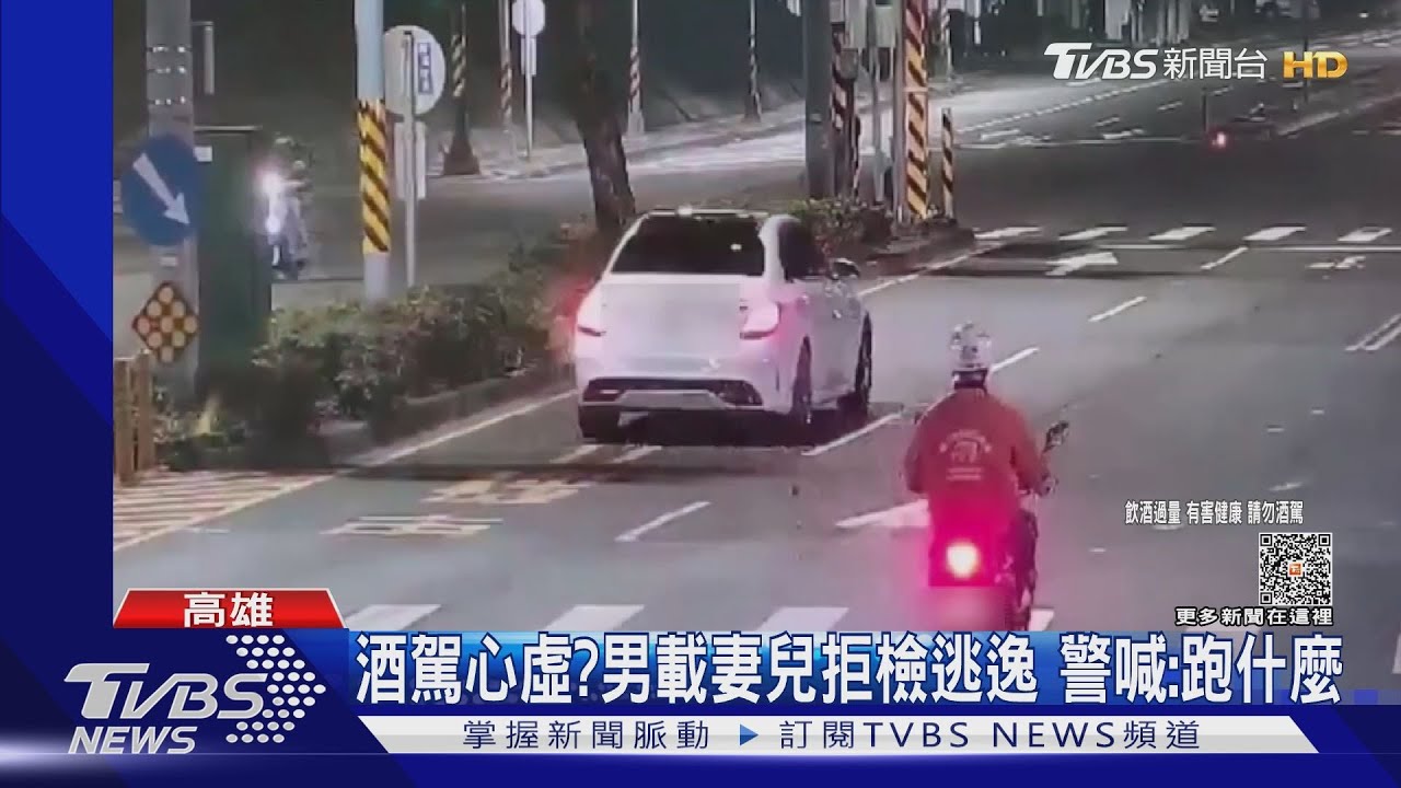 最壞身教!男開高級休旅車 載妻兒拒檢逃逸結局罰18萬