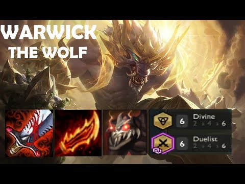 WARWICK THE WOLF - 6 DIVINE 6 DUELIST |  TEAMFIGHT TACTICS COMPS | TFT |