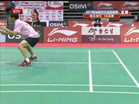 SIN2011 XDQF Nathan ROBERTSON Jenny WALLWORK ENG vs THA Sudket PRAPAKAMOL THOUNGTHONGKAM BTV clip3