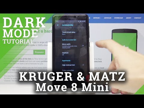 How to Invert Screen Colors on KRUGER & MATZ Move 8 Mini - Set Up Display