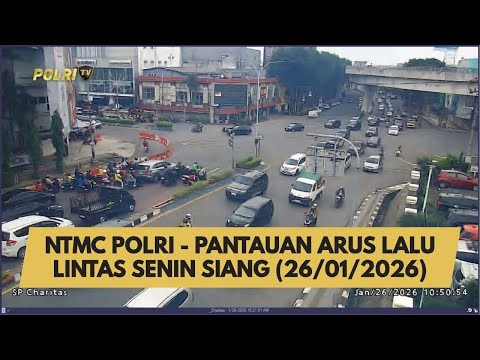 NTMC POLRI - PANTAUAN ARUS LALU LINTAS SENIN SIANG (26/01/2026)