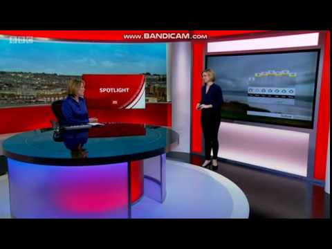 Emily Wood BBC One Spotlight weather afternoon time January 27th 2020 - 60 fps