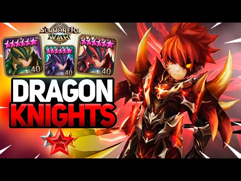 He Loves To Play with DRAGON KNIGHTS - Summoners War