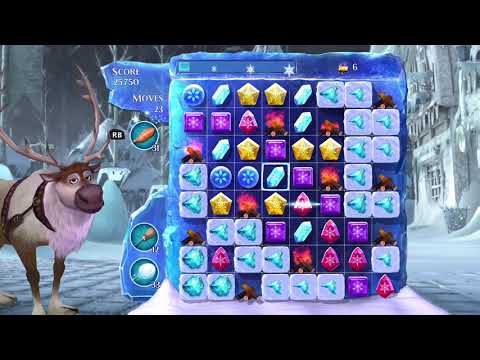 Frozen Free Fall: Snowball Fight Level 220 Walkthrough, No Power Ups