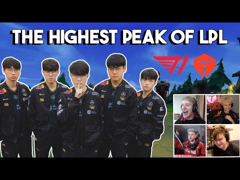 "It's just Ridiculous" Streamers React to T1 Making Another Worlds Finals | T1 vs TES Highlights