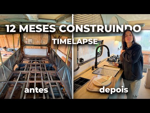 12 MESES TRANSFORMANDO UM ÔNIBUS EM MOTORHOME [TIMELAPSE]