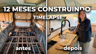 12 MESES TRANSFORMANDO UM ÔNIBUS EM MOTORHOME [TIMELAPSE]