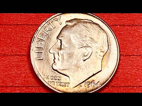 US 1964 Secret Dimes - $20,000 United States 10 Cents Coins