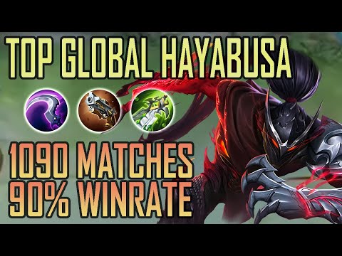 THE UNKILLABLE ASSASSIN | TOP GLOBAL HAYABUSA BEST BUILD 2023 | HAYABUSA GAMEPLAY ~ MLBB