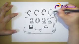 Cute Calendar Easy Drawing Tutorial