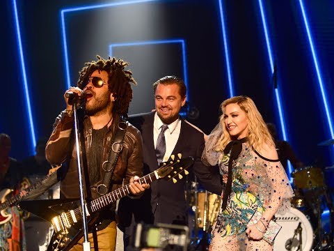 Madonna - Lenny Kravitz - Leonardo Dicaprio foundation event in Saint Tropez 2017 HD