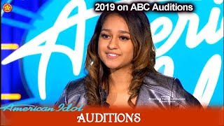 Alyssa Raghu 16 year old Returns to Idol  sings &quot;Shark in the Water&quot;  | American Idol 2019 Auditions