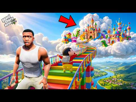 Franklin & Shinchan Found a SECRET Stairway IN GTA 5