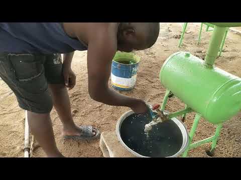 Testing our new pyrolysis system