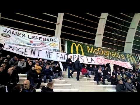 Amiens SC-US Colomiers 6 mars 2015 - banderole 2 "L'argent ne fait pas la compétence"